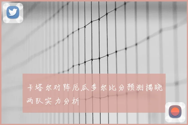 卡塔尔对阵厄瓜多尔比分预测揭晓两队实力分析